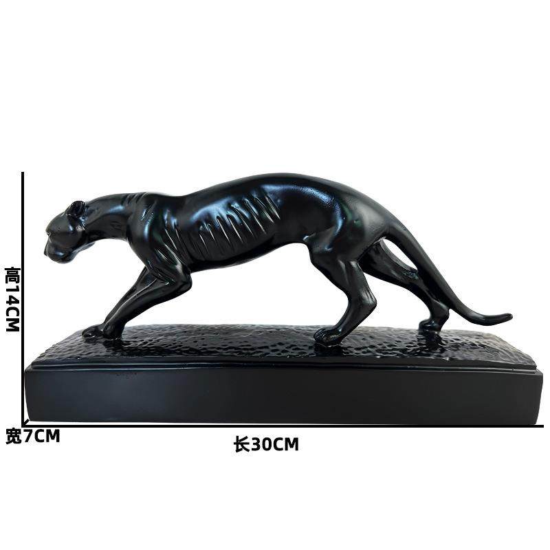 现代简约抽象豹子动物雕塑树脂摆件客厅电视柜样板间软装家居饰品,淘宝优惠券,粉丝福利购,淘宝优惠卷