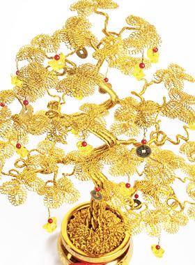 （精致款55厘米发财树）特色创意小礼品房地产活动小礼品摆件