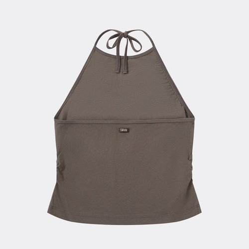 GROVE官方旗舰店 FW秋季新品挂脖吊带背心韩系女 SF5TS02M - 图3