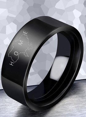 极速8mm Mens Ring Ukraine Home Ring Map Rings