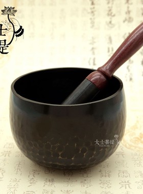 台湾纯铜铜磬4寸-18寸静心钵家用佛音转经碗引罄修行钵寺庙用品