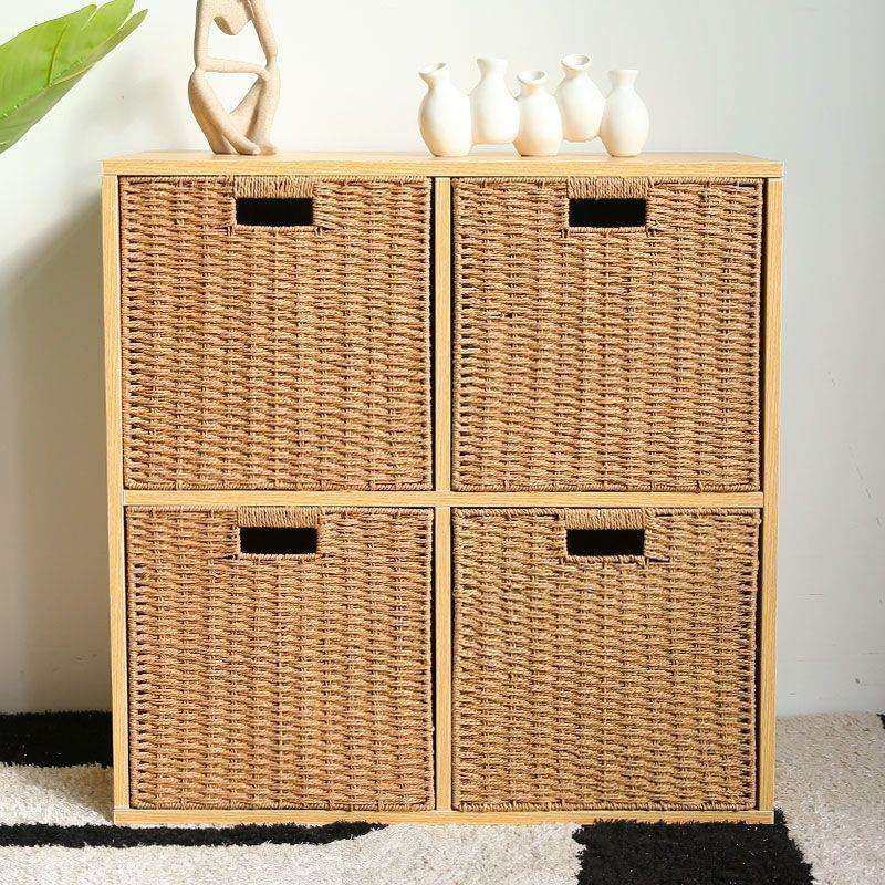 藤编格子柜收纳正方形筐风格子柜收纳箱杂物仿藤编收纳筐厂家直销,淘宝优惠券,粉丝福利购,淘宝优惠卷