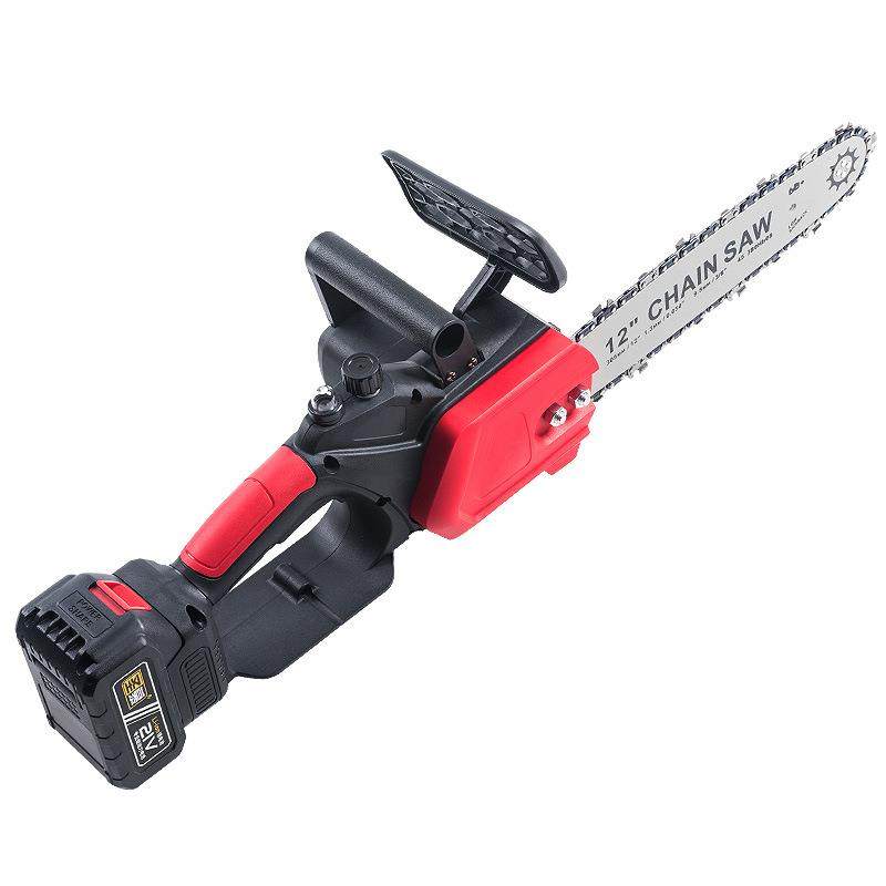 圣慕12寸无刷充电电锯伐木锯家用手持锂电电链锯园林工具电动锯子,淘宝优惠券,粉丝福利购,淘宝优惠卷