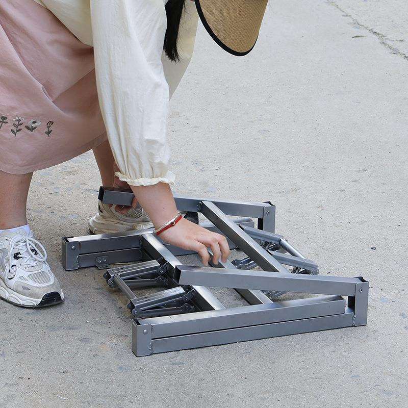 正方形折叠桌腿支架腿桌架铁桌子腿餐桌腿桌架子金属桌脚台面支架 - 图2