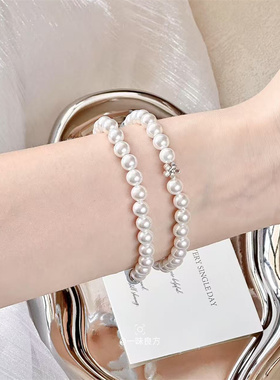 【清婉温言】原创手工蓝色系手链小众饰品女生闺蜜串珠手串