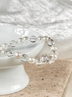 【天池】一味良方原创手工白色手串清冷感小众简约饰品串珠手链