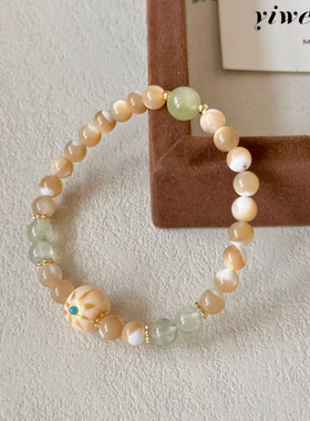 【夏夜萤火】原创手作饰品手工情侣闺蜜手链小清新风串珠手串