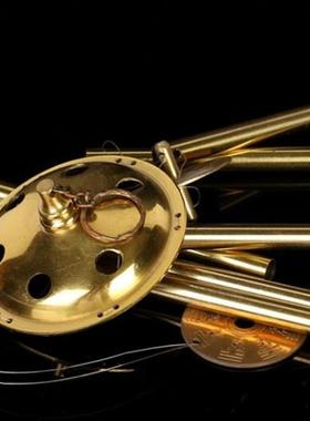 纯铜风铃门窗客厅风水挂饰六管铜挂铃铃铛化横梁黄铜门饰招财镇宅