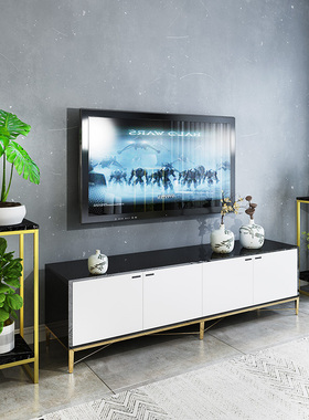 轻奢北欧乔迁新居置物架电视柜旁落地摆件客厅沙发边几家用花盆架