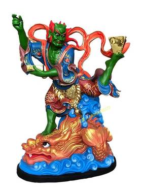 魁星踢斗 大魁星君魁星点斗神像 树脂玻璃纤维生漆脱胎铜雕木雕摆