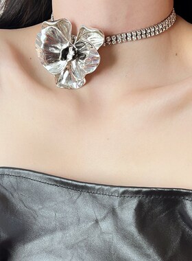 chocker personality flower necklace clavicle chain