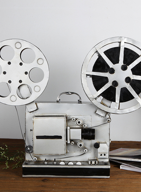 新品复古怀旧老式电影放映机模型摆件胶片机投影机道具橱窗装饰品