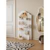 Wall-mounted movable pulley storage rack, customized yoga mat, fitness equipment storage and organization, vertical hole board floor-standing