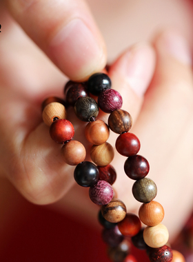 禅木匠 多宝珠紫檀木珠多宝手串檀香木佛珠手链男女念珠手链108颗