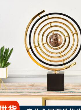 极速厂销轻奢摆件客厅酒柜玄关领导办公室桌面家居装饰品创意地球