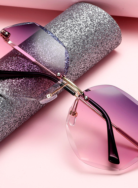 2023新款女士抗UV太阳眼镜网红同款太阳眼镜圆脸长脸韩版开车眼镜