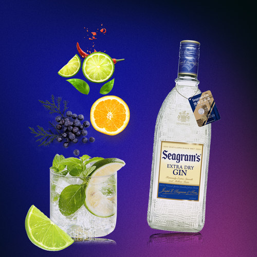 施格兰金酒 洋酒杜松子酒 新鲜松木香40度烈酒基酒750mL双支 - 图1