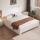 Modern and simple solid wood bed 1.8m double bed master bedroom economical same-day delivery home 1.5m single bed