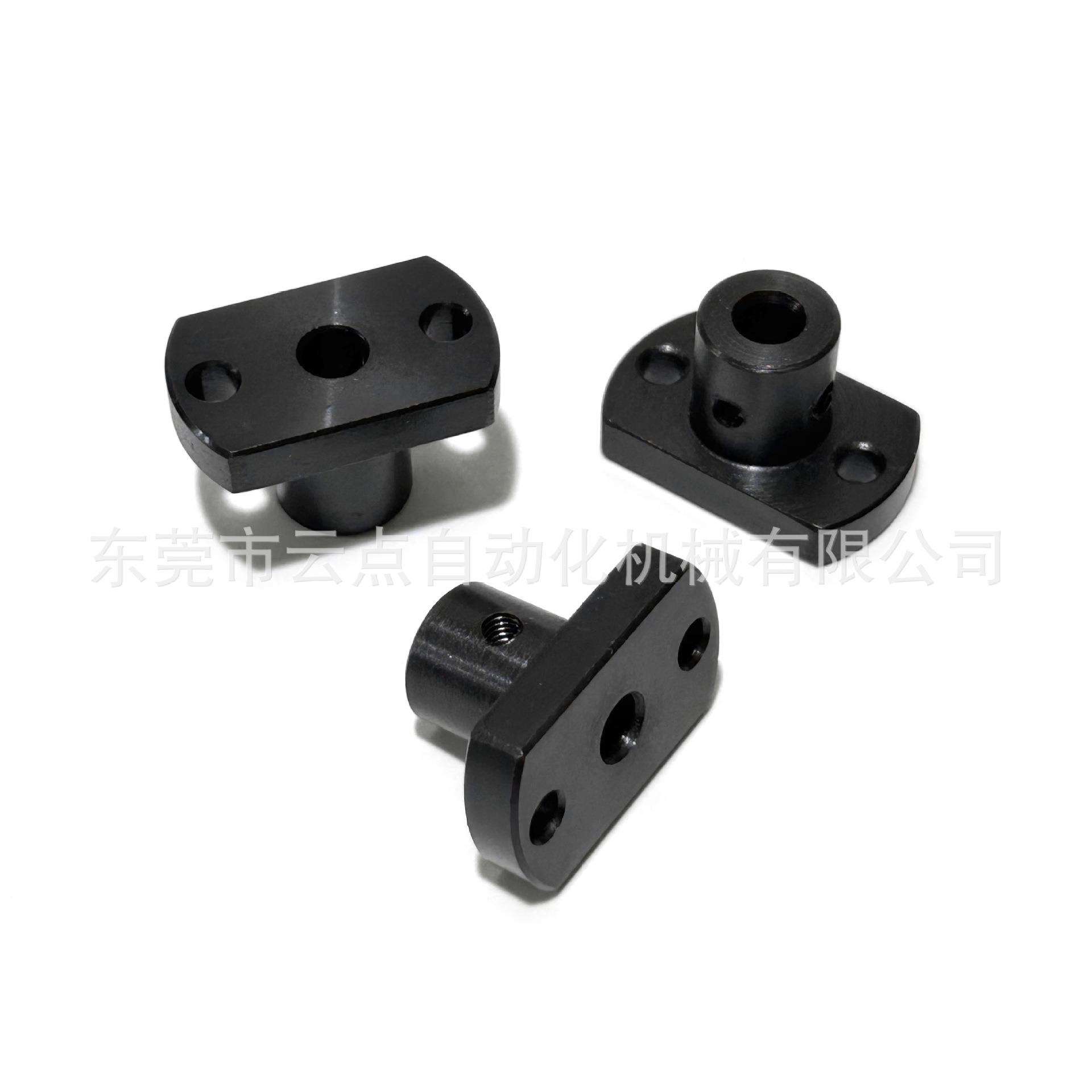 GAC21导向轴支座双切边法兰底座标准型光轴支柱固定支撑架钢制 - 图1