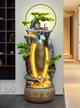 假山流水生财喷泉循环水