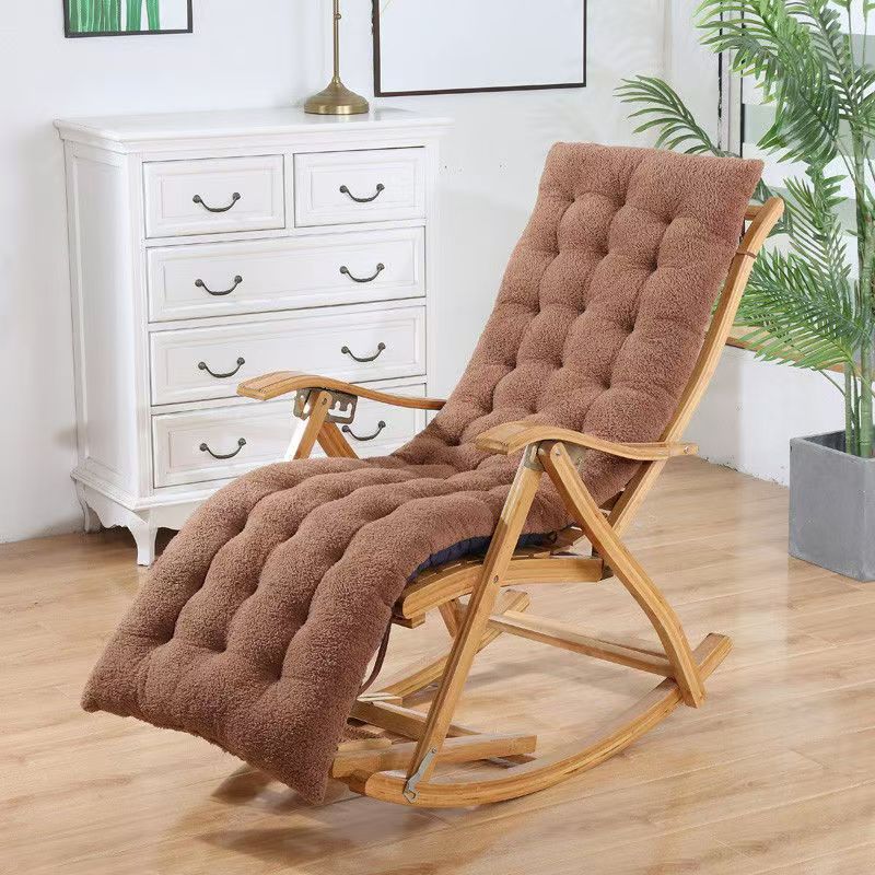 躺椅垫子加厚藤椅摇椅坐垫办公靠椅竹椅垫秋冬季加长加厚通用棉垫