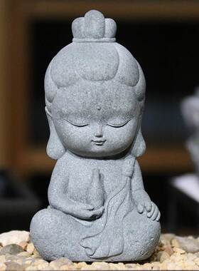 极速中式景观小佛像弥勒佛观音佛摆件花卉园艺盆景造景装饰禅意佛