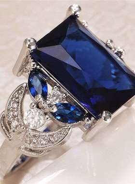 Hecheng New Natural Ruby Engagement Ring Fashion Marquise Ri