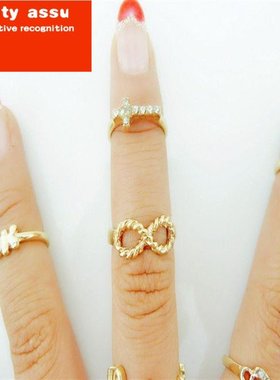diamond fashion finger ring set party jewelry rings girl指