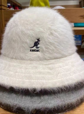 womens winter Bucket hat for girls Solid color rabbit f