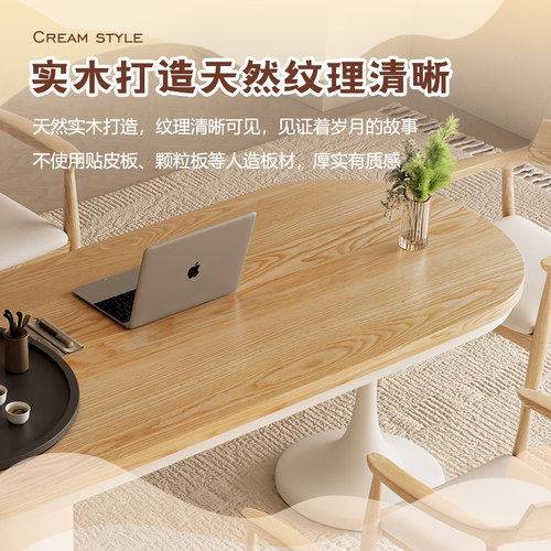 原木色实木茶桌椅组合家用小户型阳台泡茶桌办公室现代轻奢茶台 - 图3