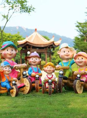 花盆花缸造景庭院花园摆件户外雕塑别墅装饰卡通蜜蜂摆设花缸庭院