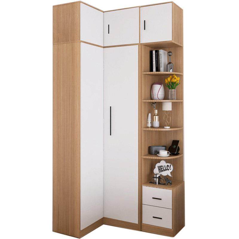 L型转角衣柜带床头柜一体家用拐角卧室衣柜现代墙角柜床边小衣柜,淘宝优惠券,粉丝福利购,淘宝优惠卷