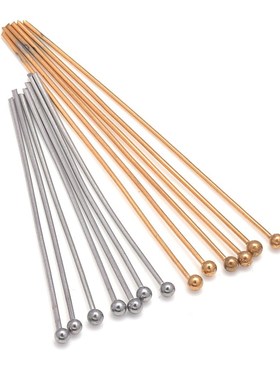 10-100Pcs/Lot 304 Stainless Steel Ball Head Pins Findings Je