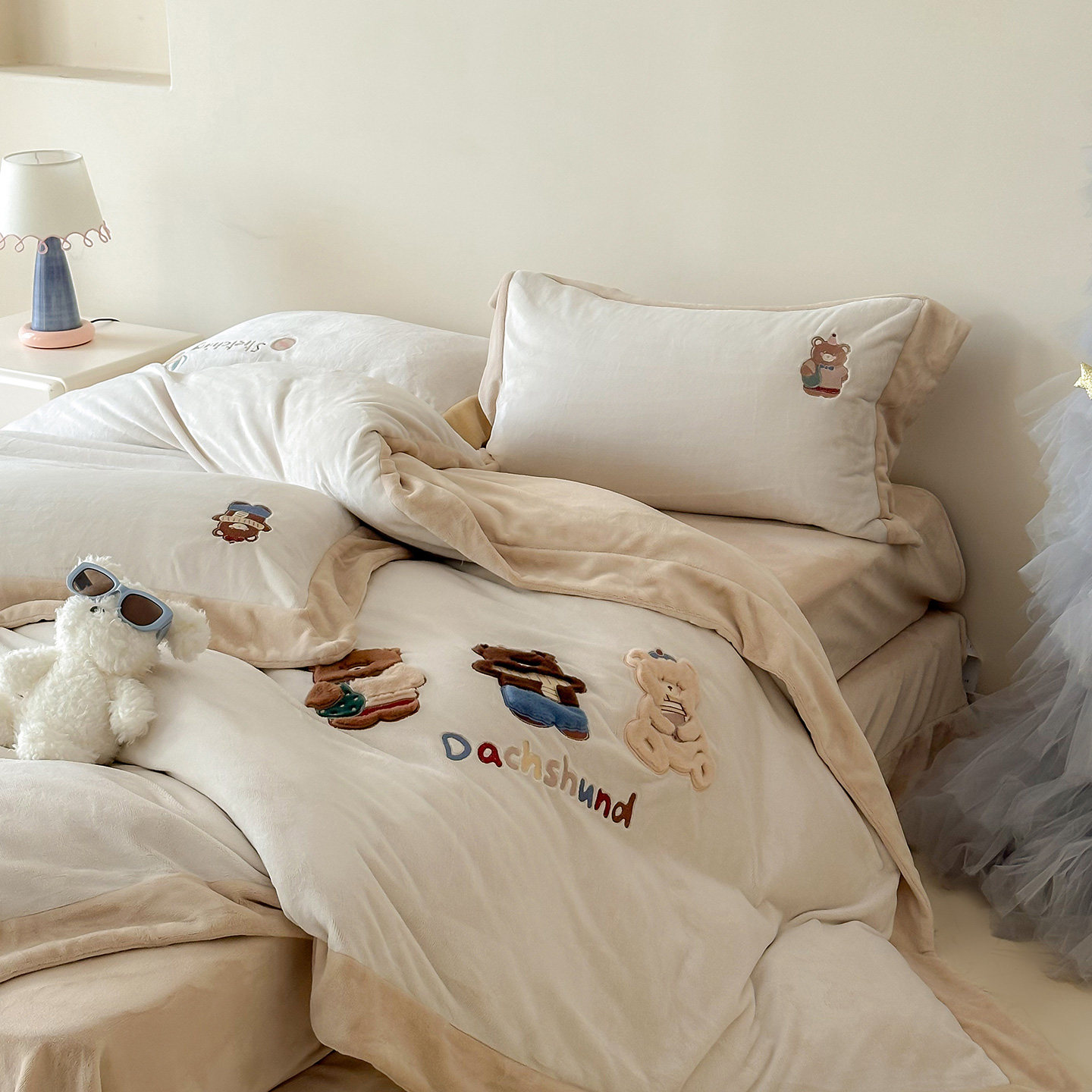 果点家纺【25秋冬新品】全消光奶芙绒定织A类四件套治愈童趣系,淘宝优惠券,粉丝福利购,淘宝优惠卷