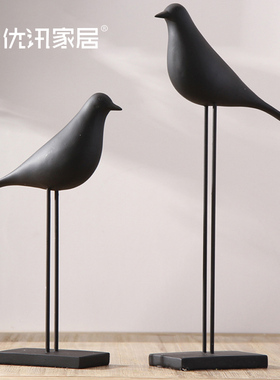动物鸟摆件 现代简约家居装饰品 客厅卧室家庭房间轻奢桌面摆设