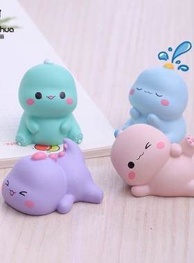 小恐龙摆件电脑趴趴桌面办公室氛围感止怒毕业六一儿童节520礼物