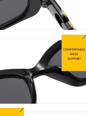 墨镜女未来级感ins复古网红猫眼小方形开车太阳眼镜男拍照防晒