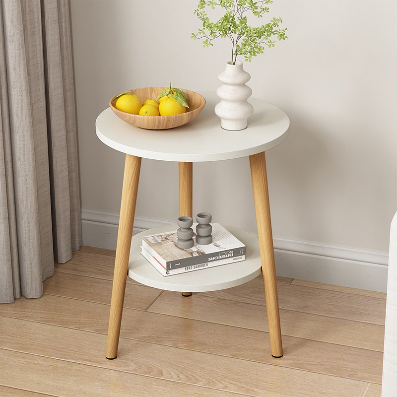 茶几小圆桌家用网红客厅边几卧室床头桌阳台迷你小桌子简易小茶桌 - 图0