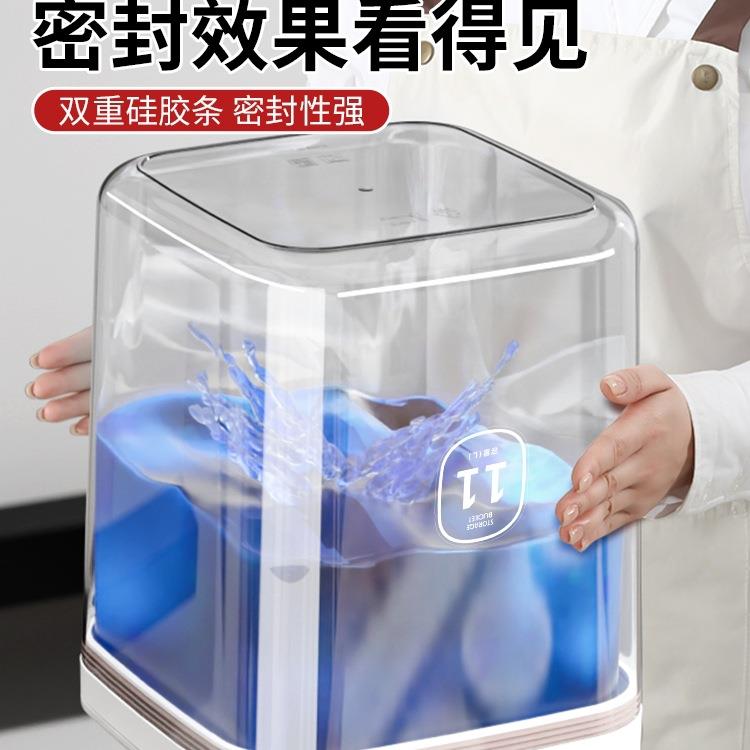 2025新款米桶家用防虫防潮密封面粉储存罐装大米收纳盒储米箱10斤 - 图1