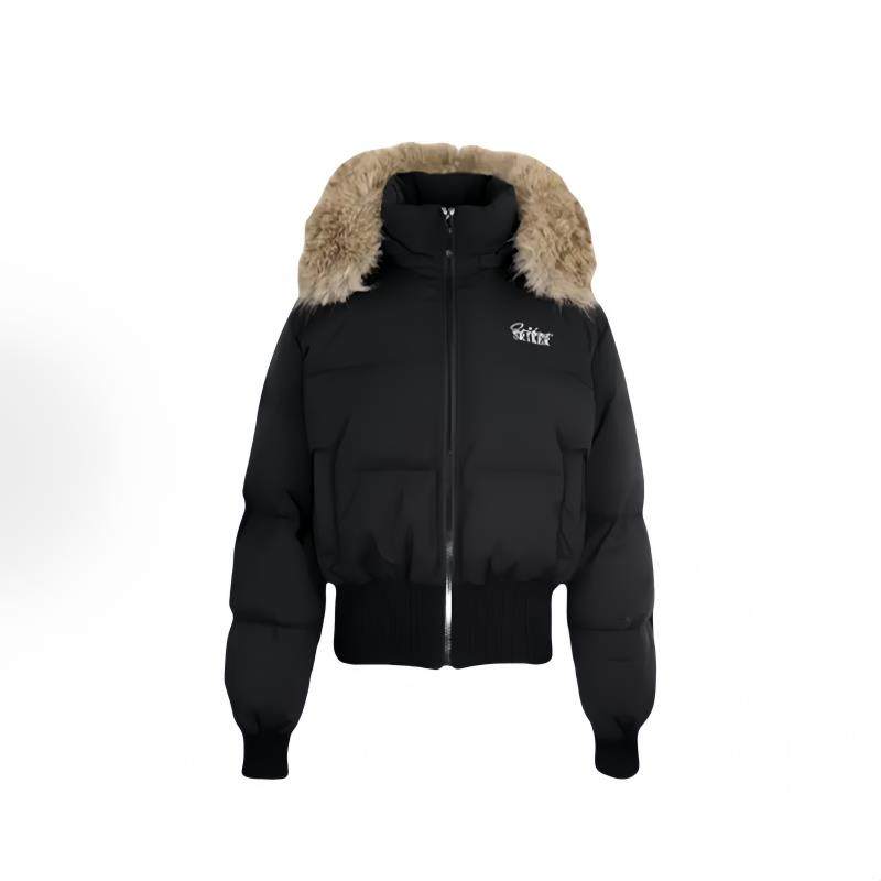 2025冬季新款超好看美式复古短款小个子棉服女高级感毛领棉袄外套,淘宝优惠券,粉丝福利购,淘宝优惠卷