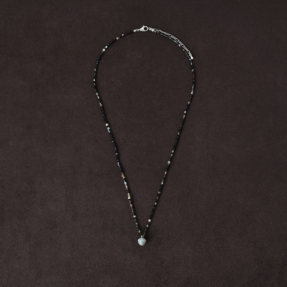 OLIO E ACETO油醋汁·黑花玛瑙纯银花篮项链,淘宝优惠券,粉丝福利购,淘宝优惠卷