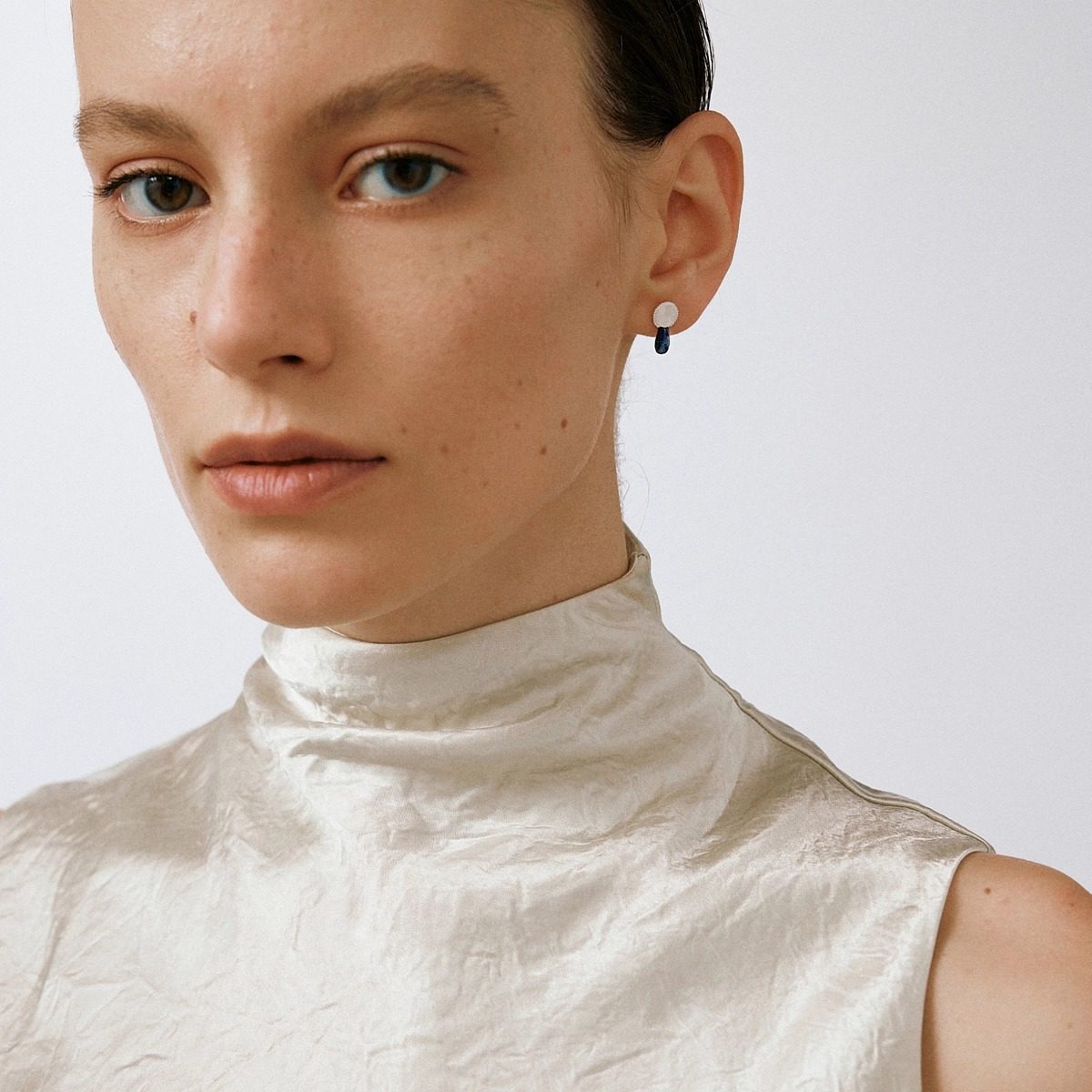 OLIO E ACETO油醋汁·纯银年轮水滴耳钉 红蛇皮玉青金石石英岩,淘宝优惠券,粉丝福利购,淘宝优惠卷