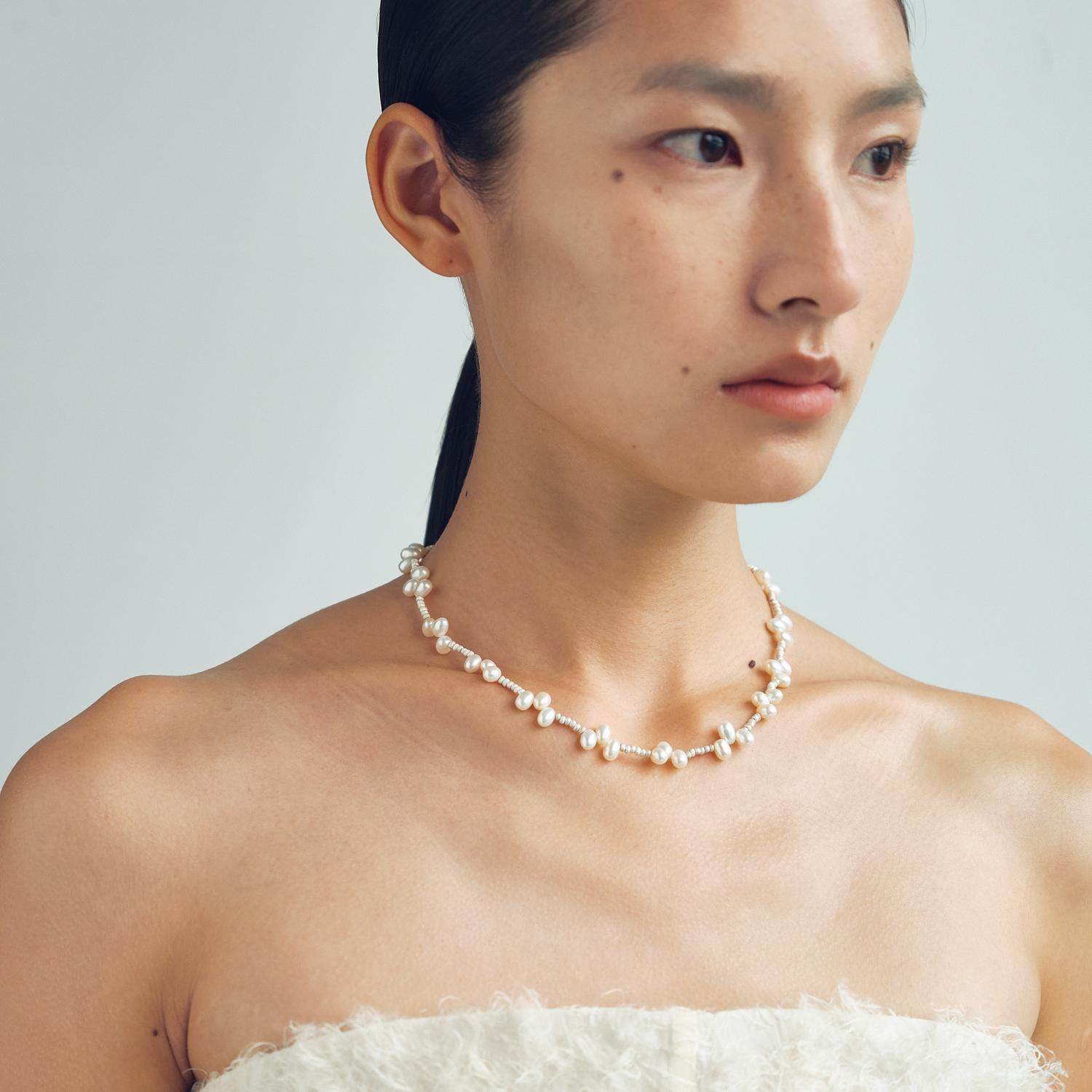 OLIO E ACETO油醋汁 · 纯银珍珠花簇项链,淘宝优惠券,粉丝福利购,淘宝优惠卷