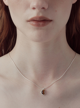 OLIO E ACETO油醋汁·纯银秘境吊坠项链 金运石虎眼石