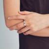 OLIOEACETO sterling silver spire ring