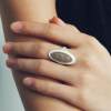 OLIOEACETO Mille Layer Crystal Planet Ring