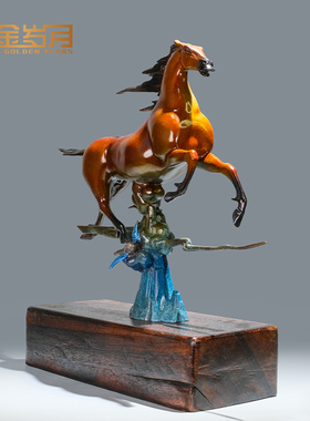 极速《马踏飞燕》全铜马摆件家居客厅玄关装饰公司店铺开业乔迁礼