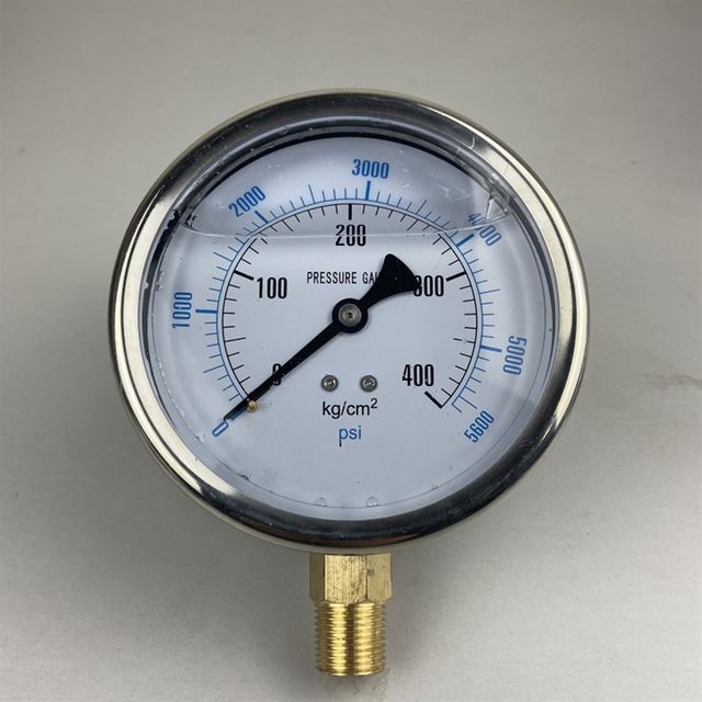 .Stainless steel shell YN-100 earthquake-resistant pressure gauge anti-seismic and anti-vibration oil pressure hydraulic gauge 0-100 250 400K