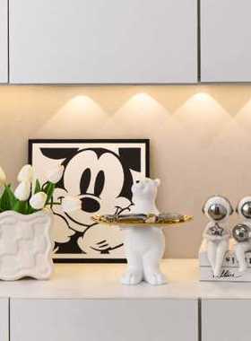 轻奢餐柜酒柜玄关钥匙收纳摆件高档家居装饰品客厅进门口工艺礼品