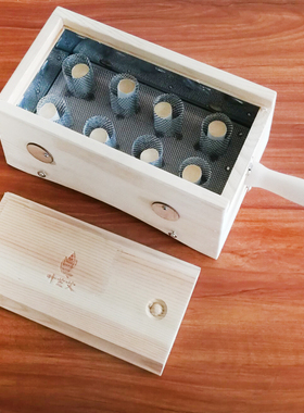 好货单柱1孔艾灸盒足三里膝盖关节双孔颈椎三孔随身灸木制六孔全